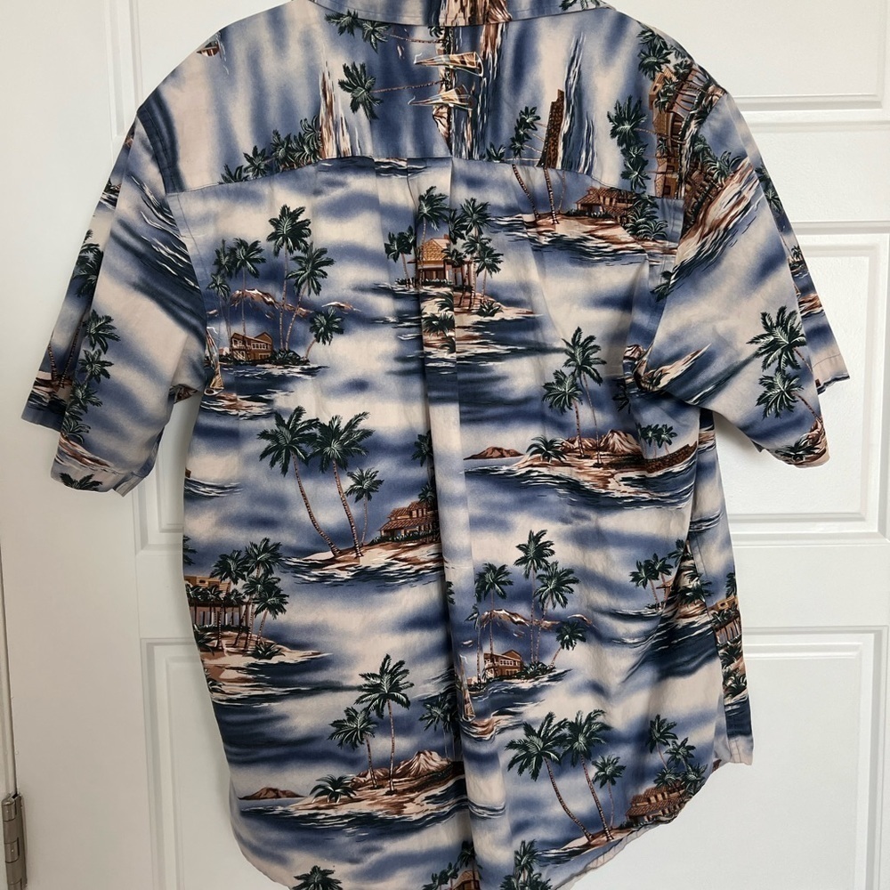 david Taylor Men’s Tropical Button Up Size Large - Picture 3 of 4